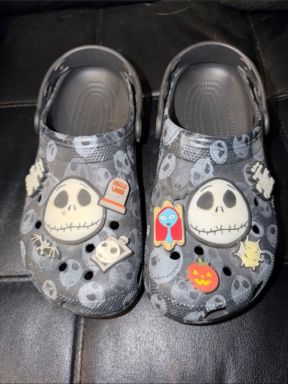 Nightmare Before Christmas Jack Skellington Crocs with Jibbitz